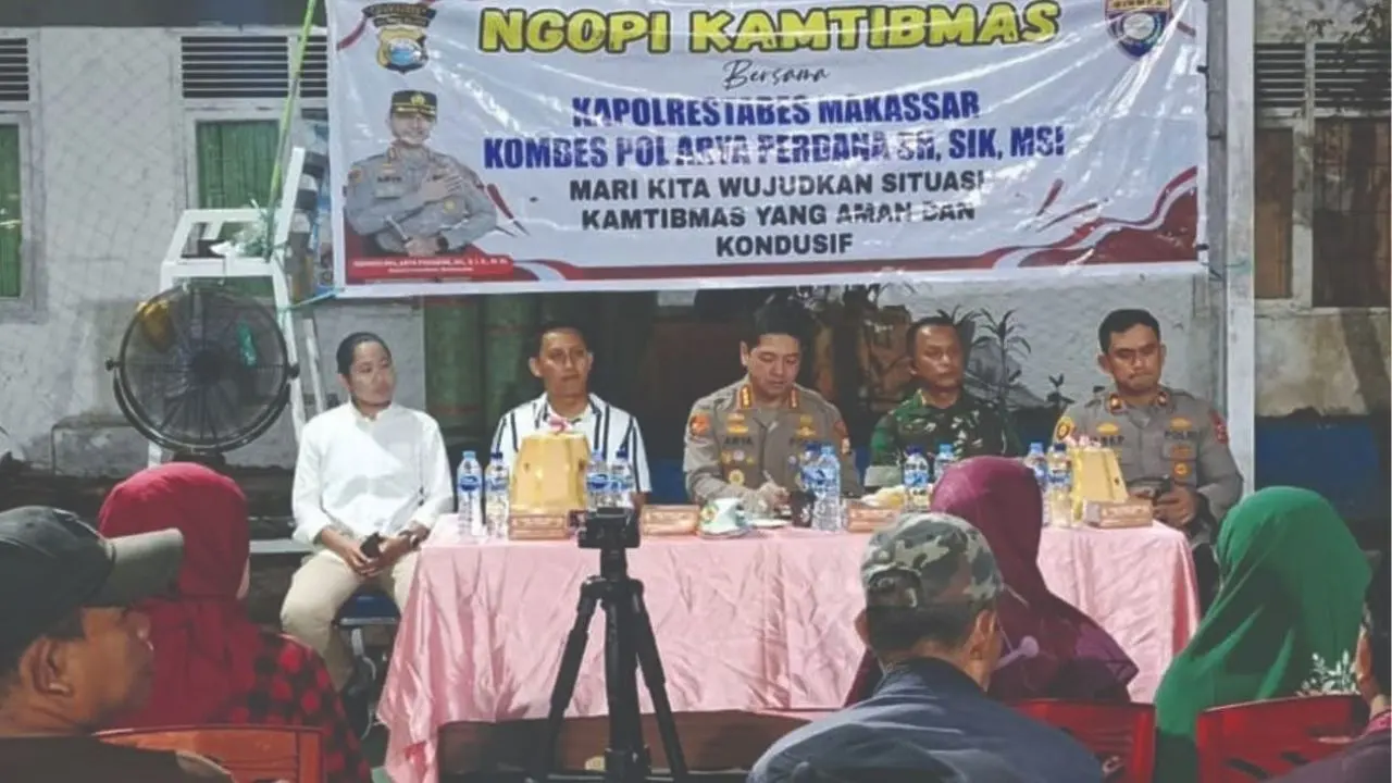 Pemerintah Kecamatan Ujung Pandang Bangun Sinergi dengan Polri Melalui Ngopi Kamtibmas di Kelurahan Mangkura