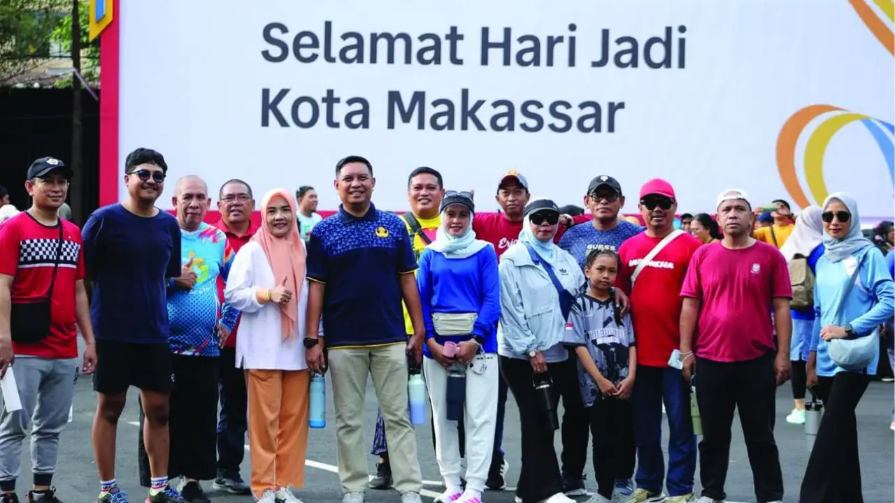 Sekretaris DPRD Makassar Turut Semarakkan Jalan Santai HUT ke-418 Kota Makassar