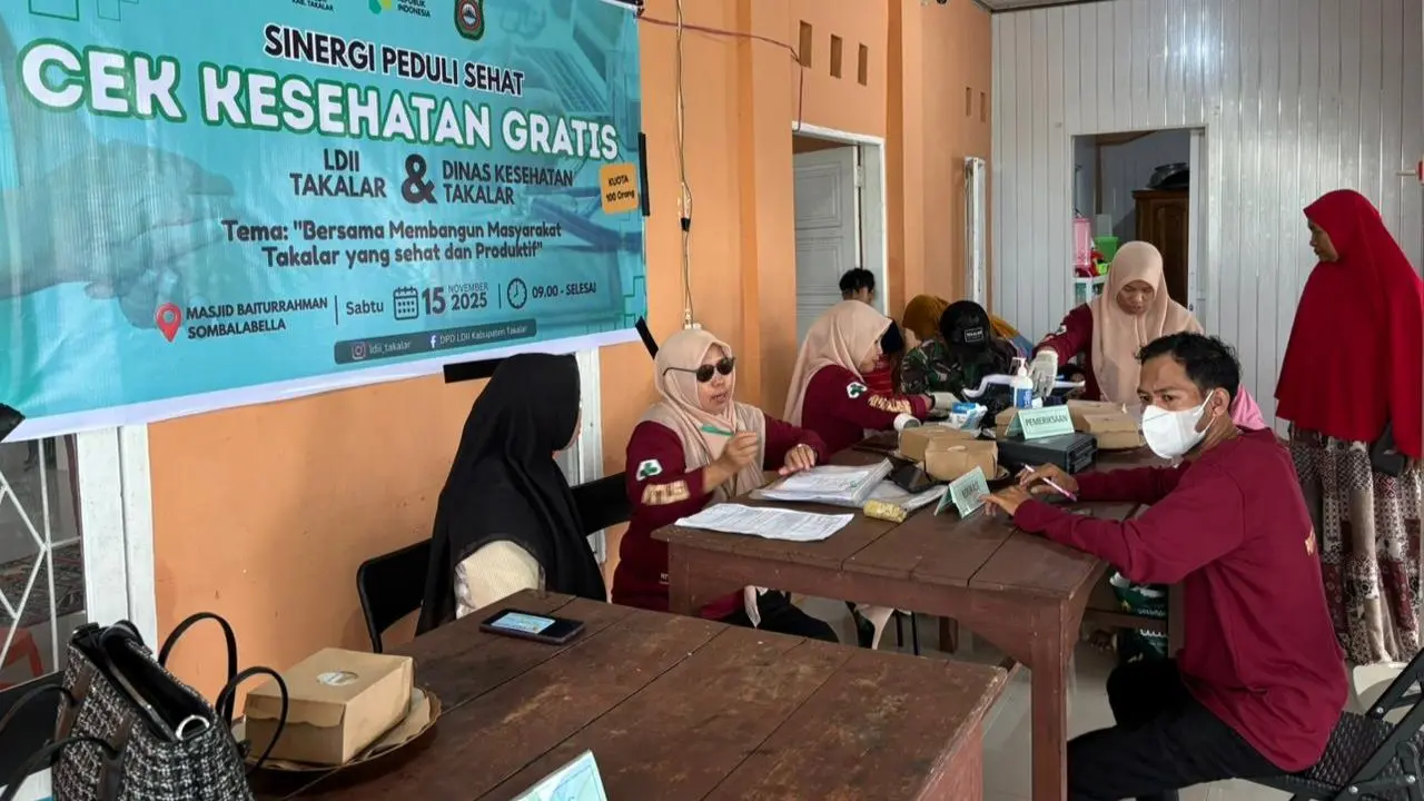 LDII dan Puskesmas Pattallassang Ajak Warga Cegah Penyakit Tidak Menular Lewat CKG