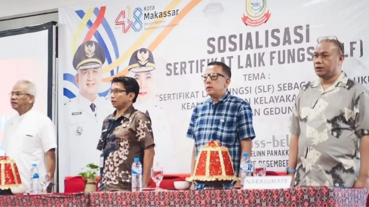 Distaru Makassar Gelar Sosialisasi SLF, Tekankan Pentingnya Standar Keamanan Bangunan
