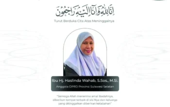 Legislator PKS Sulsel Haslinda Wahab Meninggal Dunia di RS Hermina Makassar