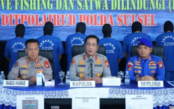 Kapolda Sulsel Ungkap 14 Kasus Destructive Fishing dan Perdagangan Bagian Tubuh Penyu Sepanjang 2025