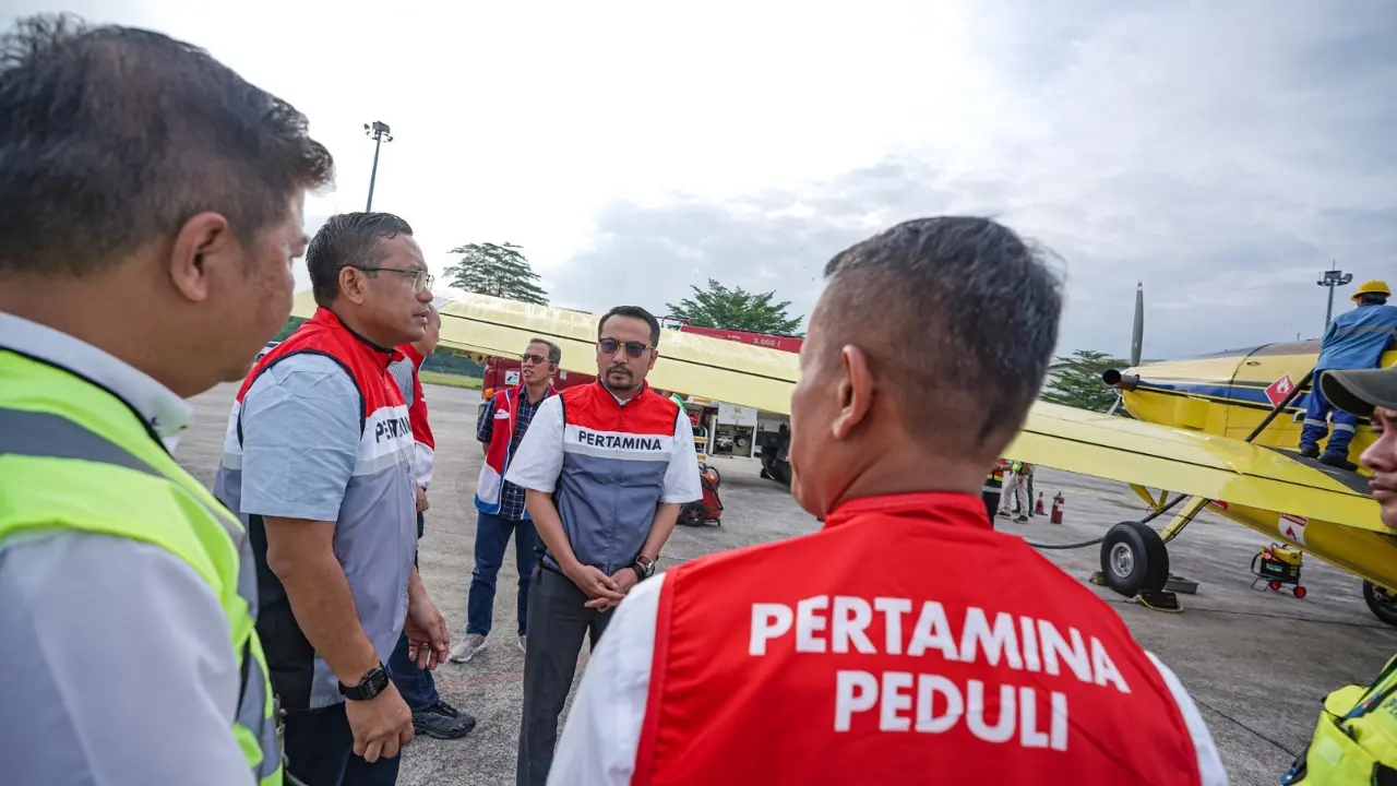Pertamina Kirim BBM ke Bener Meriah via Udara, Air Tractor Lepas Landas dari Kualanamu