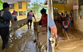 Relawan Pertamina Peduli Turun Langsung Bersihkan Puskesmas Rantau Aceh Tamiang