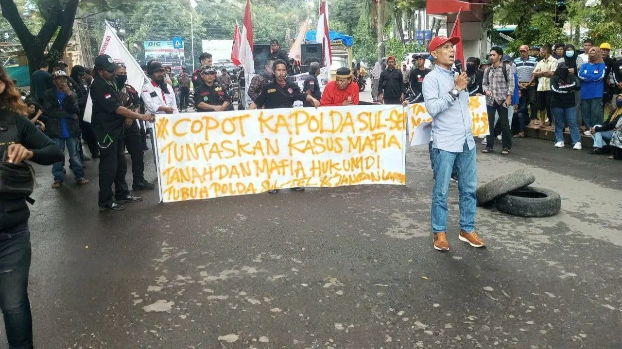 Aksi Damai di Polda Sulsel, Kuasa Hukum Desak Pengusutan Dugaan Pelanggaran HAM