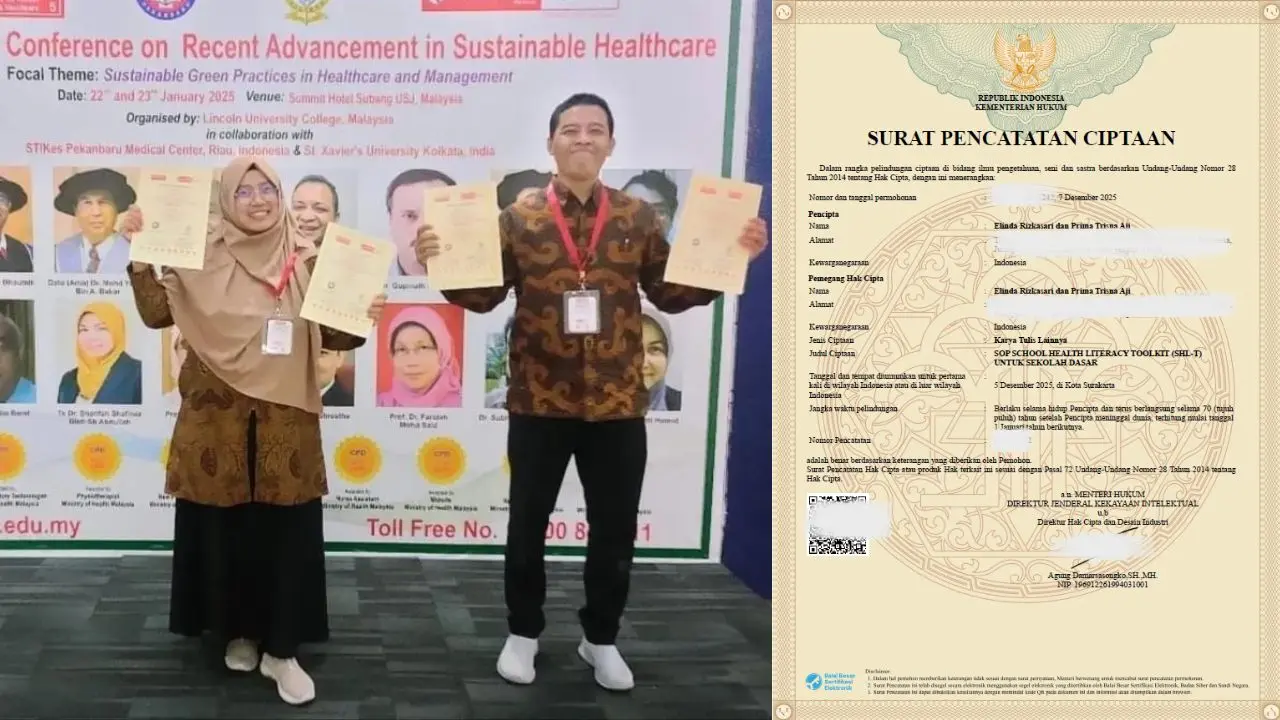 Kolaborasi Dosen Pendidikan dan Kesehatan Hadirkan Inovasi SOP Berbasis HKI, Diterapkan di SDN Surakarta