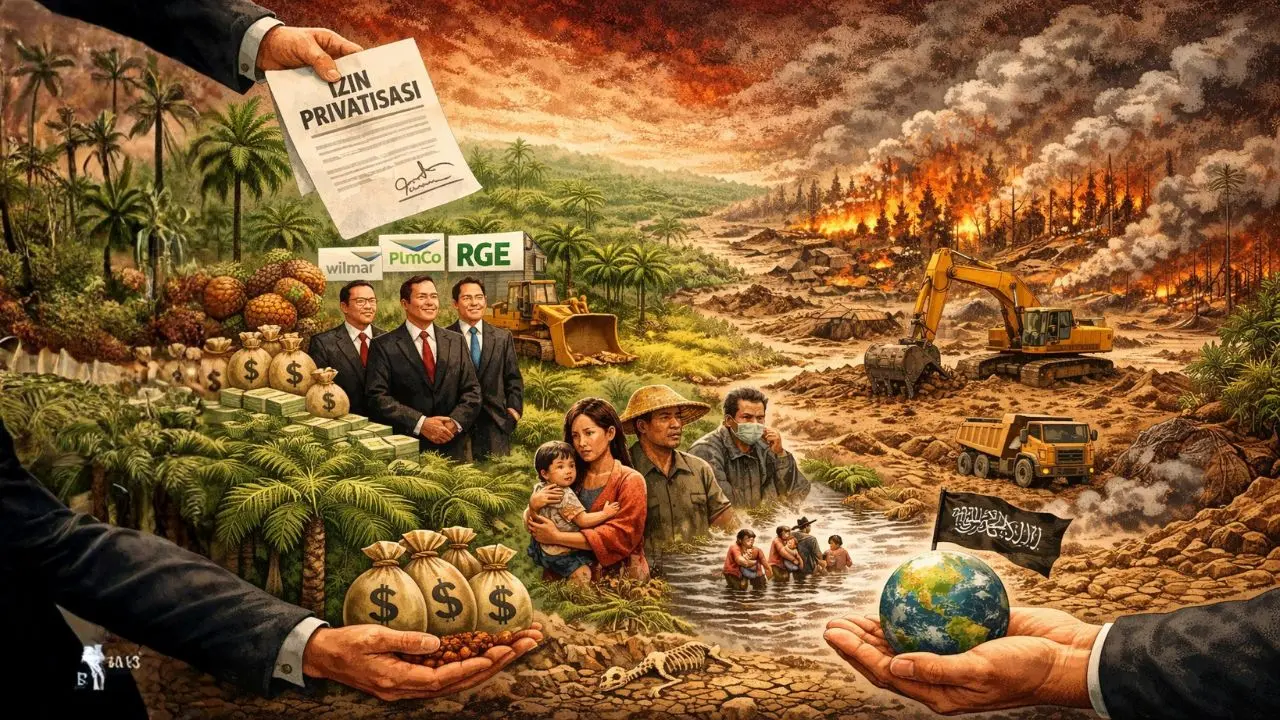 Privatisasi Lahan Sawit dan Kehancuran Alam: Bukti Gagalnya Sistem Kapitalis