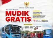 Libur Nataru Pemprov Sulsel Siapkan 5 Rute Mudik Gratis
