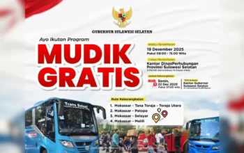 Libur Nataru Pemprov Sulsel Siapkan 5 Rute Mudik Gratis
