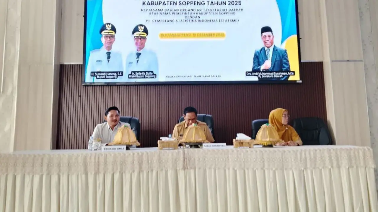 Pemkab Soppeng Gandeng StatsMe Gelar Coaching Clinic SKM, Dorong Peningkatan Layanan Publik