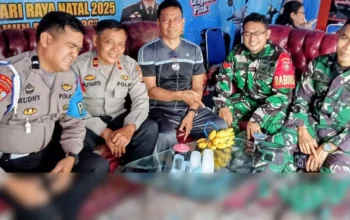 Posko Pengamanan Natal 2025 dan Tahun Baru 2026 di Kecamatan Mariso Makassar Resmi Beroperasi