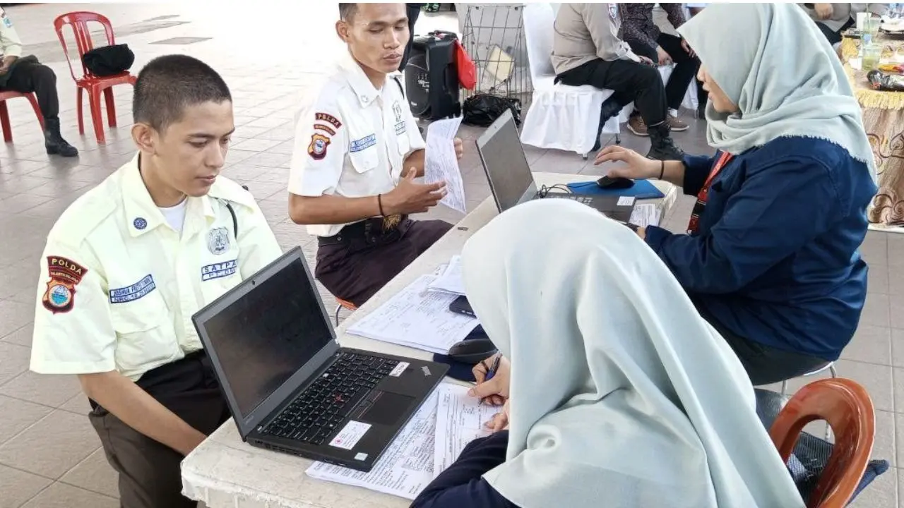 Aksi Donor Darah Warnai HUT Satpam ke-45 di Makassar, Puluhan Kantong Terkumpul