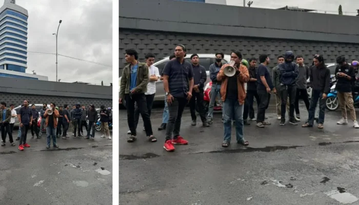 Soroti Dugaan Penimbunan Laut Tanjung Bunga, Mahasiswa Elang Timur Demo Kejati Sulsel
