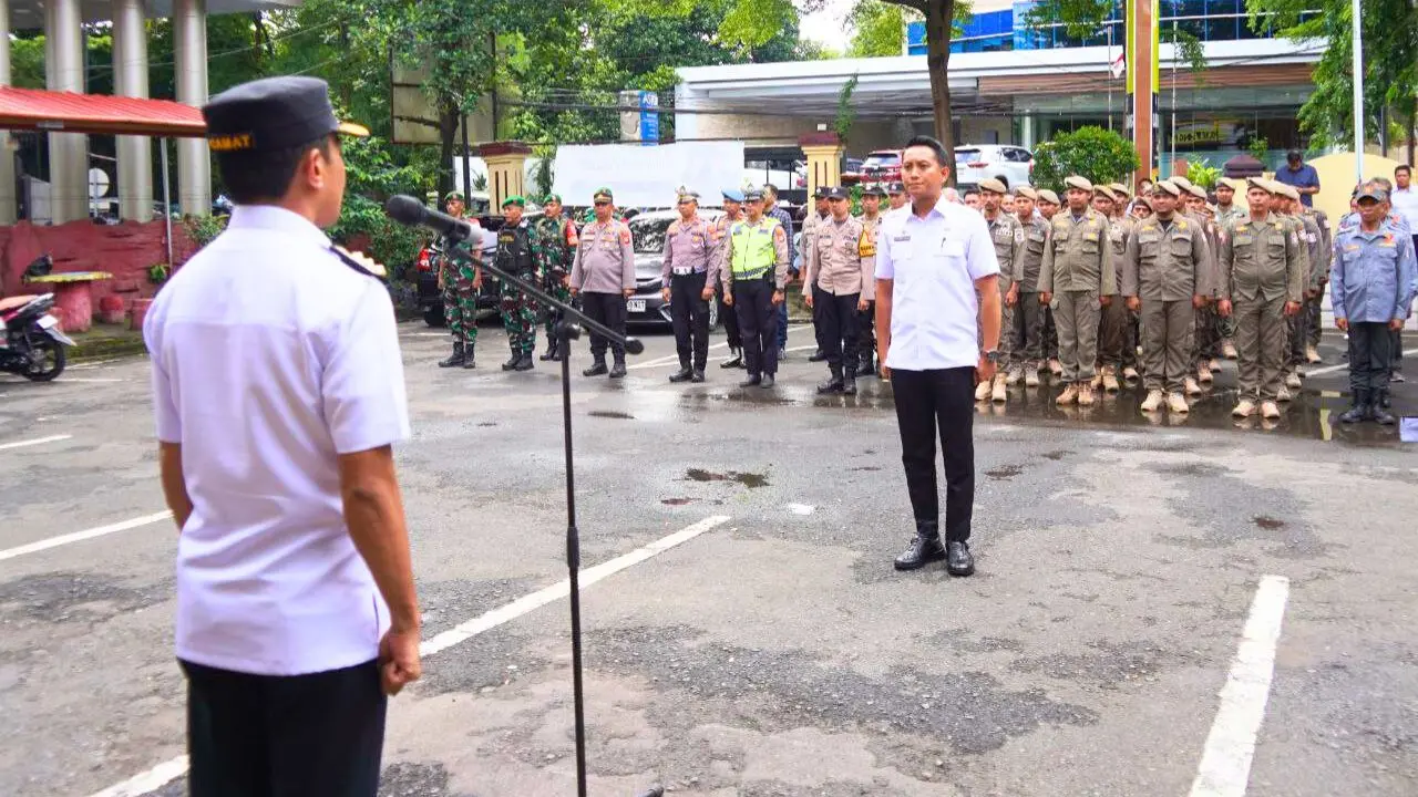 Ujung Pandang Gelar Apel Siaga Nataru 2025, Lurah Diminta Aktif Jaga Kamtibmas