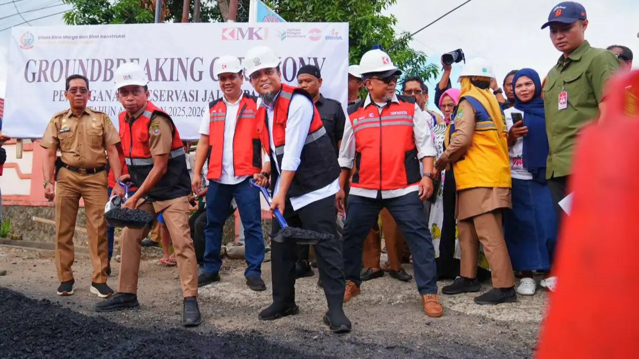 Groundbreaking Paket 3 MYC, Gubernur Sulsel Benahi 254 Kilometer Jalan di Sidrap