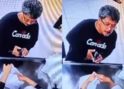 Foto rekaman CCTV yang beredar di medsos