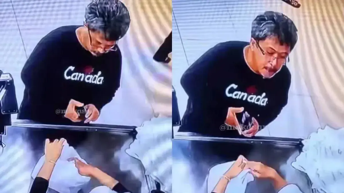 Foto rekaman CCTV yang beredar di medsos