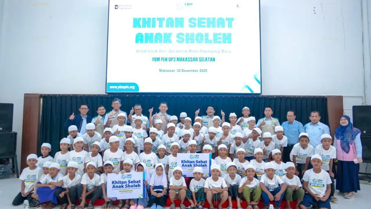 PLN UP3 Makassar Selatan Gelar Khitan Sehat Gratis untuk 111 Anak di Akhir 2025 2 PLN UP3 Makassar Selatan Gelar Khitan Sehat Gratis untuk 111 Anak di Akhir 2025