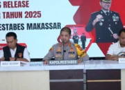 Polrestabes Makassar Catat Penurunan Kriminalitas Sepanjang 2025