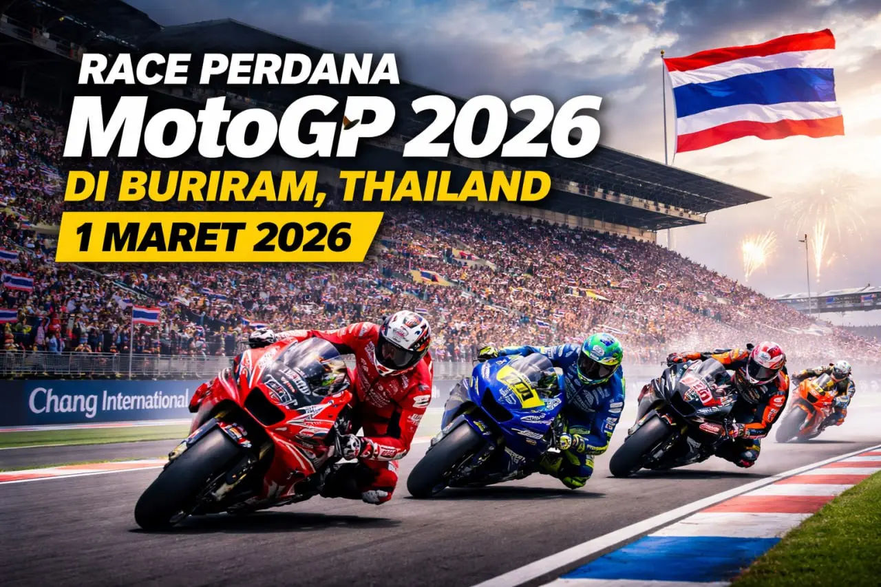 Race Perdana MotoGP 2026 akan Digelar di Sirkuit Buriram Thailand 1 Maret 2026. Ini Jadwal Lengkapnya