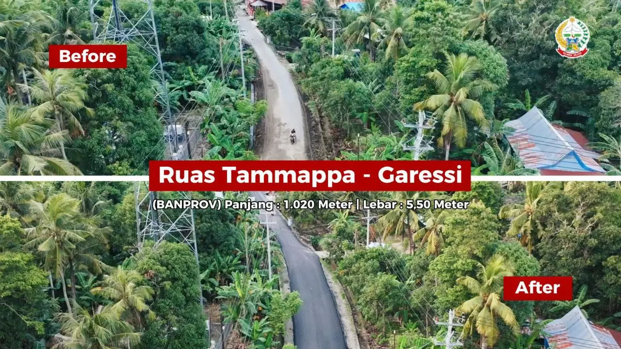 Tujuh Tahun Rusak, Jalan Pinrang–Langnga Kini Ditangani Pemprov Sulsel