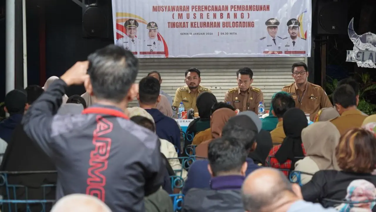 Camat Ujung Pandang Buka Musrenbang Kelurahan Bulogading 2026, Bahas Usulan Warga & Kewaspadaan Cuaca