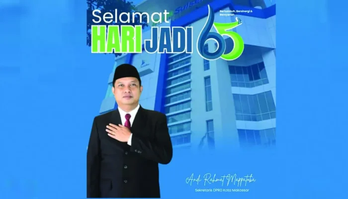 HUT ke-65 Bank Sulselbar, Sekretaris DPRD Makassar Harapkan Kontribusi Berkelanjutan
