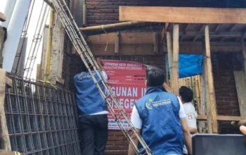 Distaru Makassar Segel Rumah Dua Lantai Tak Berizin di Tamalate