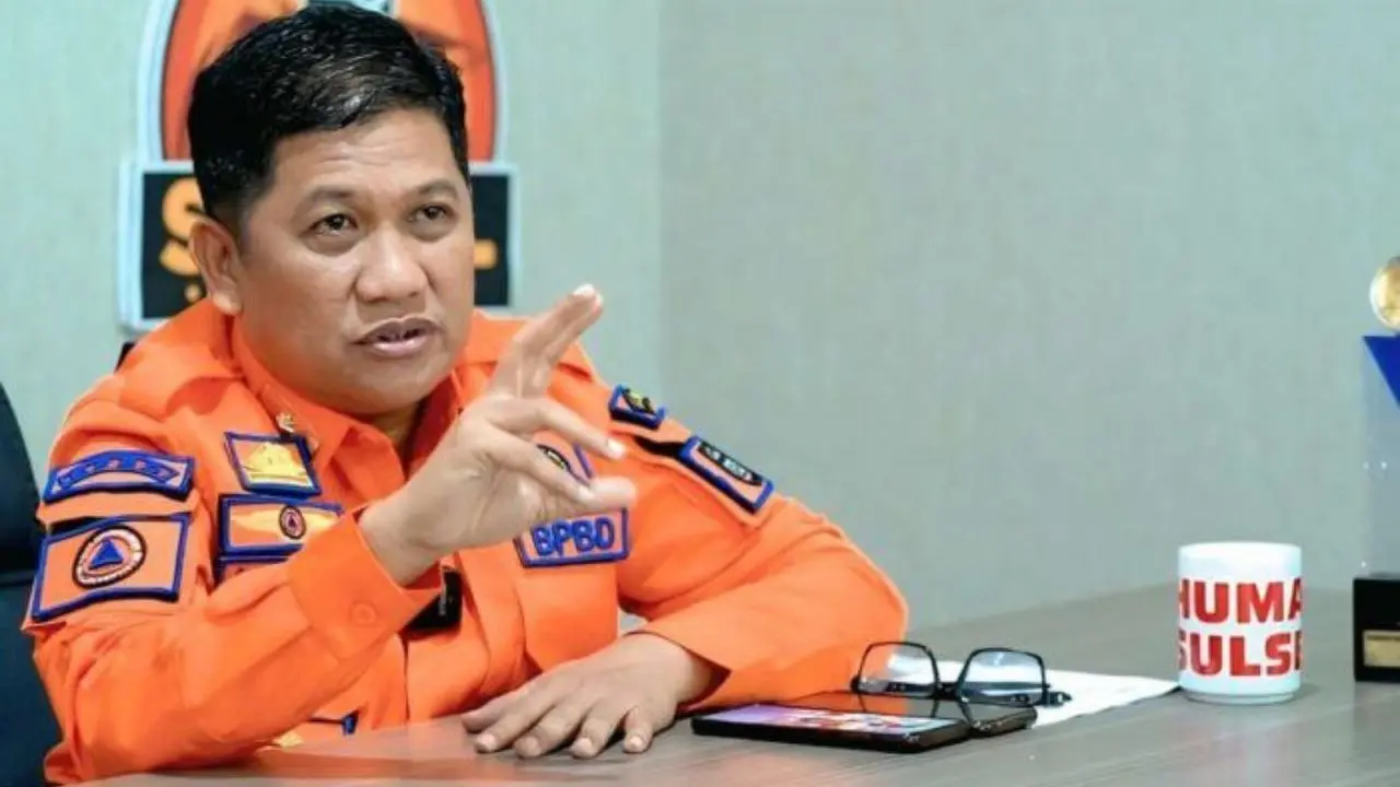 Kepala Pelaksana BPBD Sulsel, Dr. Amson Padolo, S.Sos., M.Si