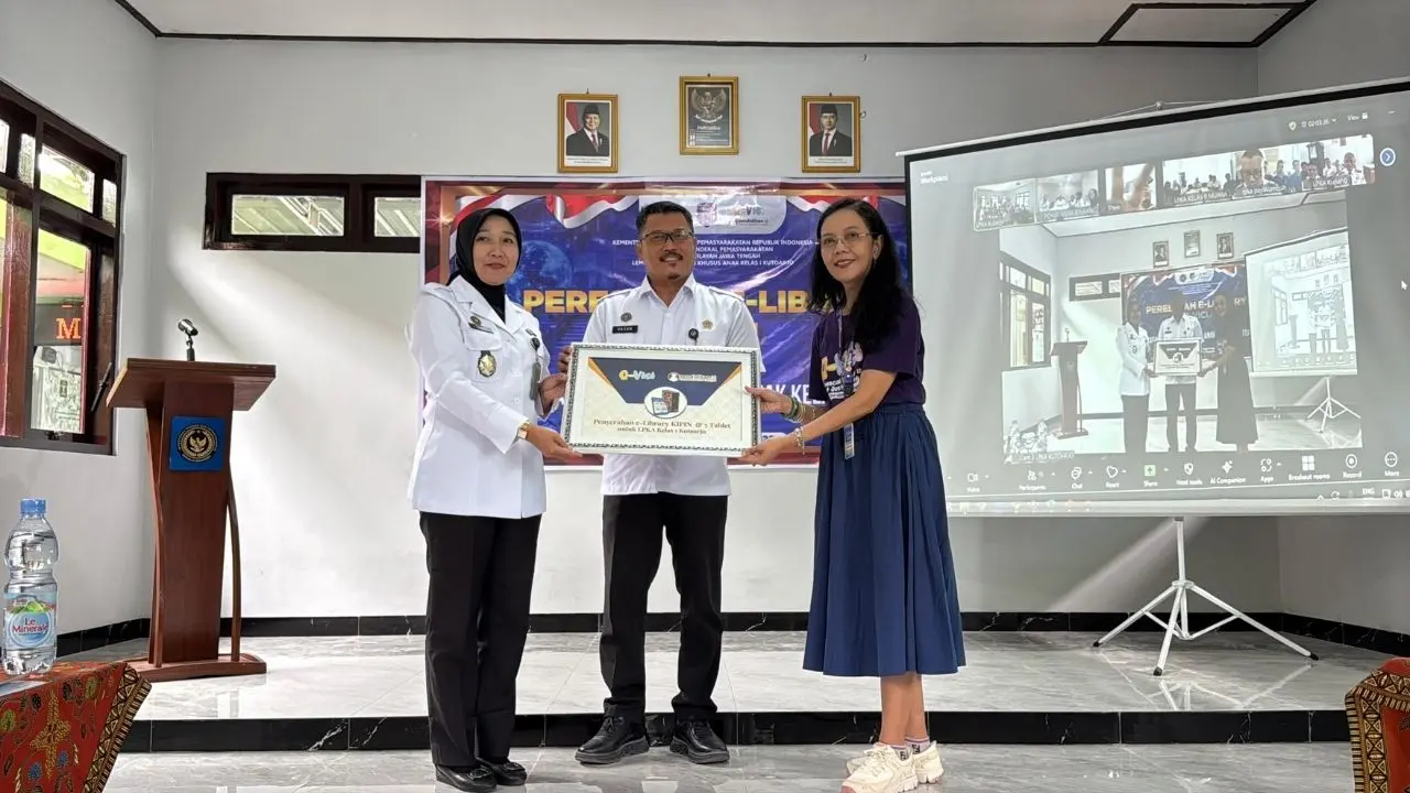 LPKA Kelas I Kutoarjo Resmikan Perpustakaan Digital Tanpa Internet