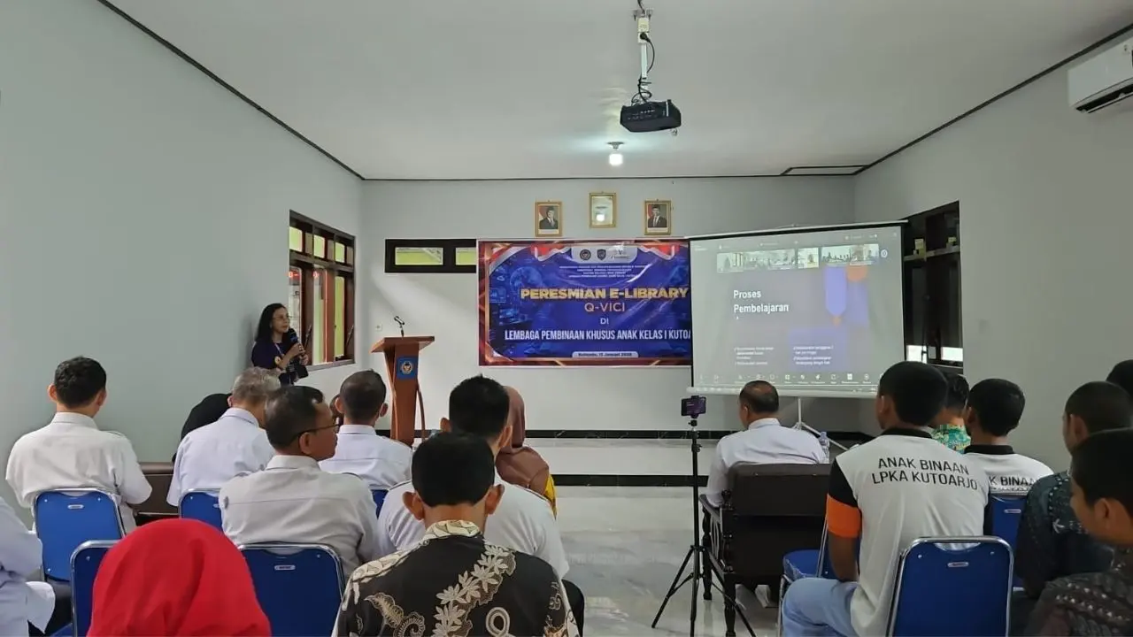 LPKA Kelas I Kutoarjo Resmikan Perpustakaan Digital Tanpa Internet