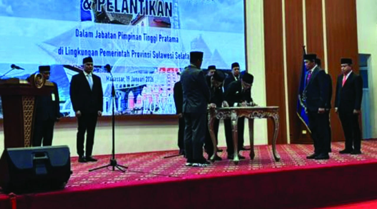 Pemprov Sulsel Lantik 7 Pejabat Eselon II, Sejumlah Jabatan Masih Lowong