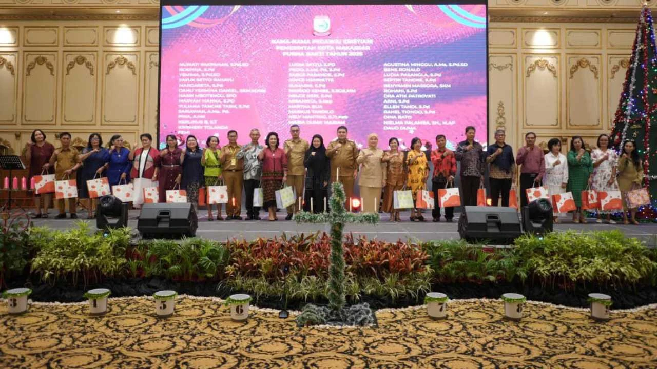 Perayaan Natal Perdana Pemkot Makassar, Munafri–Aliyah Tegaskan Perbedaan adalah Kekuatan