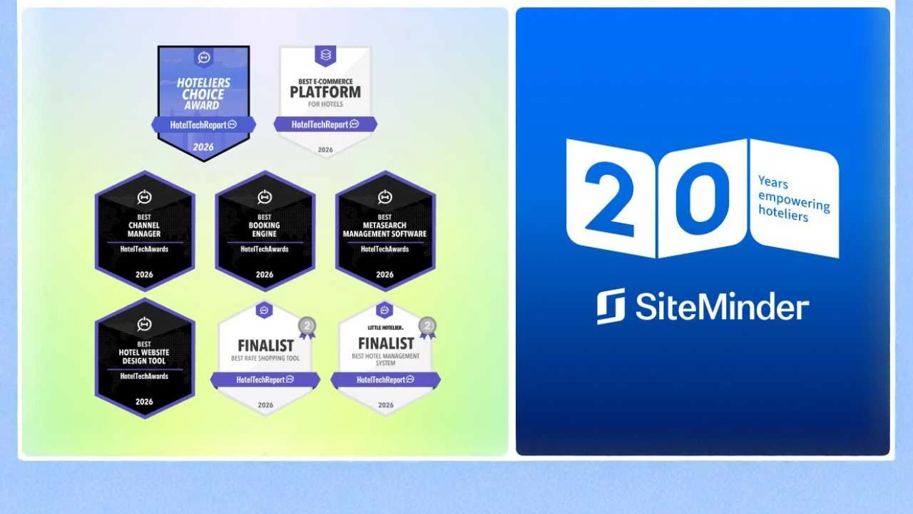 SiteMinder Borong Penghargaan HotelTechAwards 2026 di Usia 20 Tahun
