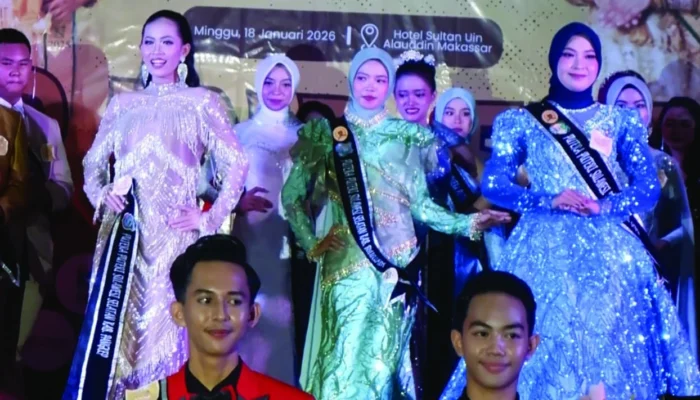 Mahasiswa Asal Bulukumba Raih Best Evening Gown di Duta Putera Puteri Sulsel 2026