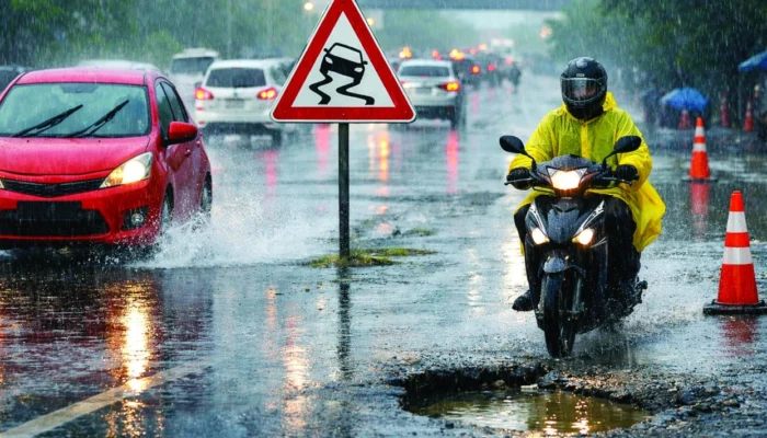 Tips Aman Mengemudi di Musim Hujan, Ini yang Perlu Diperhatikan Pengendara