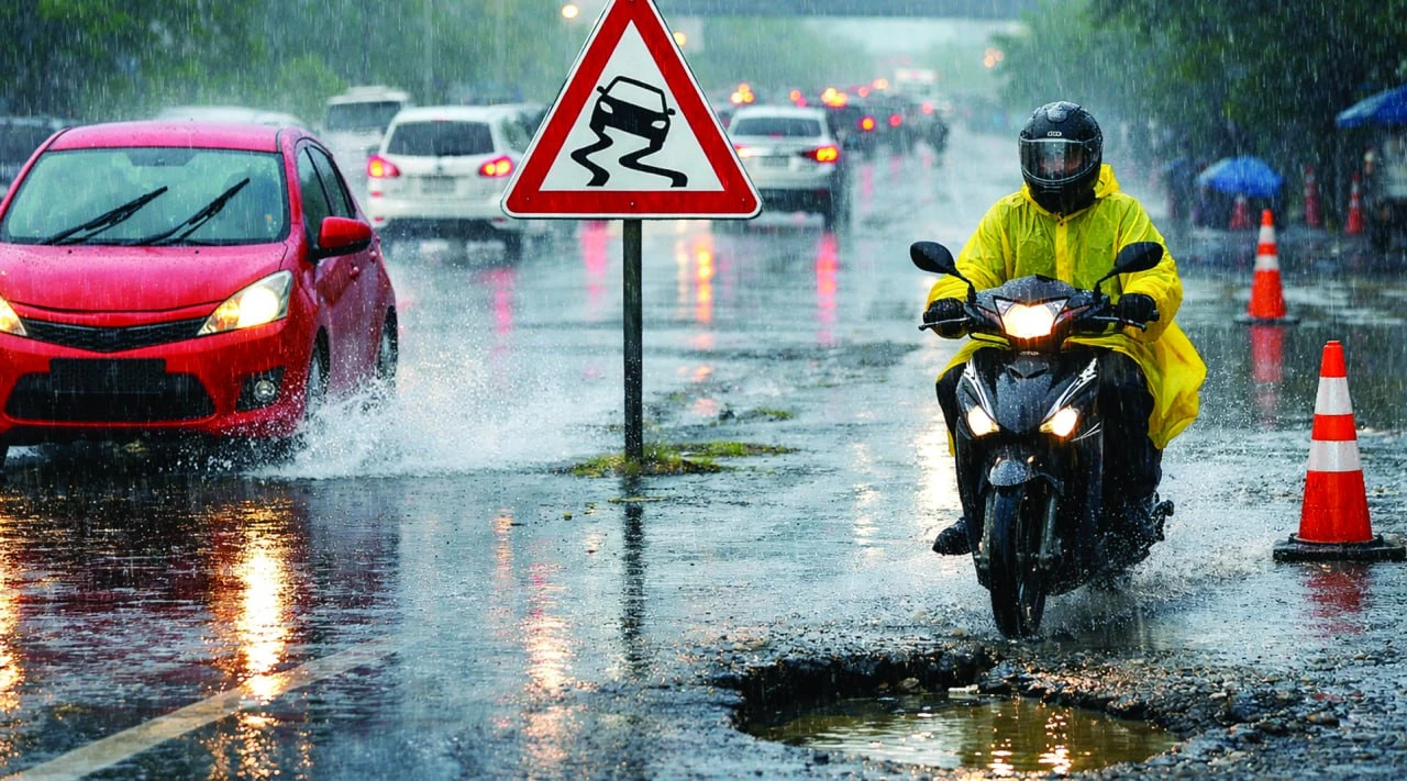 Tips Aman Mengemudi di Musim Hujan, Ini yang Perlu Diperhatikan Pengendara