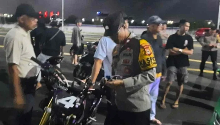 21 Motor Terjaring Razia Balap Liar di Kawasan CPI Makassar