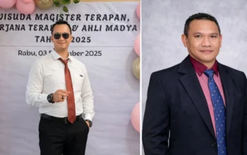 Dr. Ridolof W. Batilmurik (Akademisi Politeknik Negeri Kupang) dan AKP Deddy Karimoy (Perwira pada Biro SDM Polda NTT)