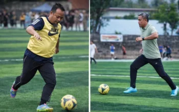Uji Coba Stadion Mini Turatea, Tim Gubernur Sulsel Menang 2–0 atas Tim Bupati Jeneponto