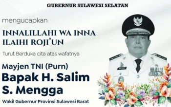 Wagub Sulbar Salim S. Mengga Tutup Usia, Gubernur Sulsel Sampaikan Berbelasungkawa
