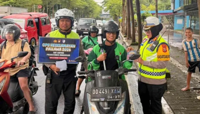 Operasi Pallawa 2026 di Makassar Sasar Knalpot Brong, Helm, dan Kendaraan Tak Laik Jalan