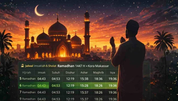 Jadwal Imsak, Sholat, Buka Puasa Wilayah Makassar & Sekitarnya