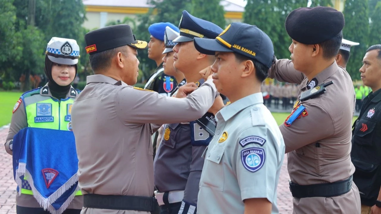 Wakapolda Sulsel Pimpin Apel Gelar Pasukan Operasi Keselamatan Pallawa 2026