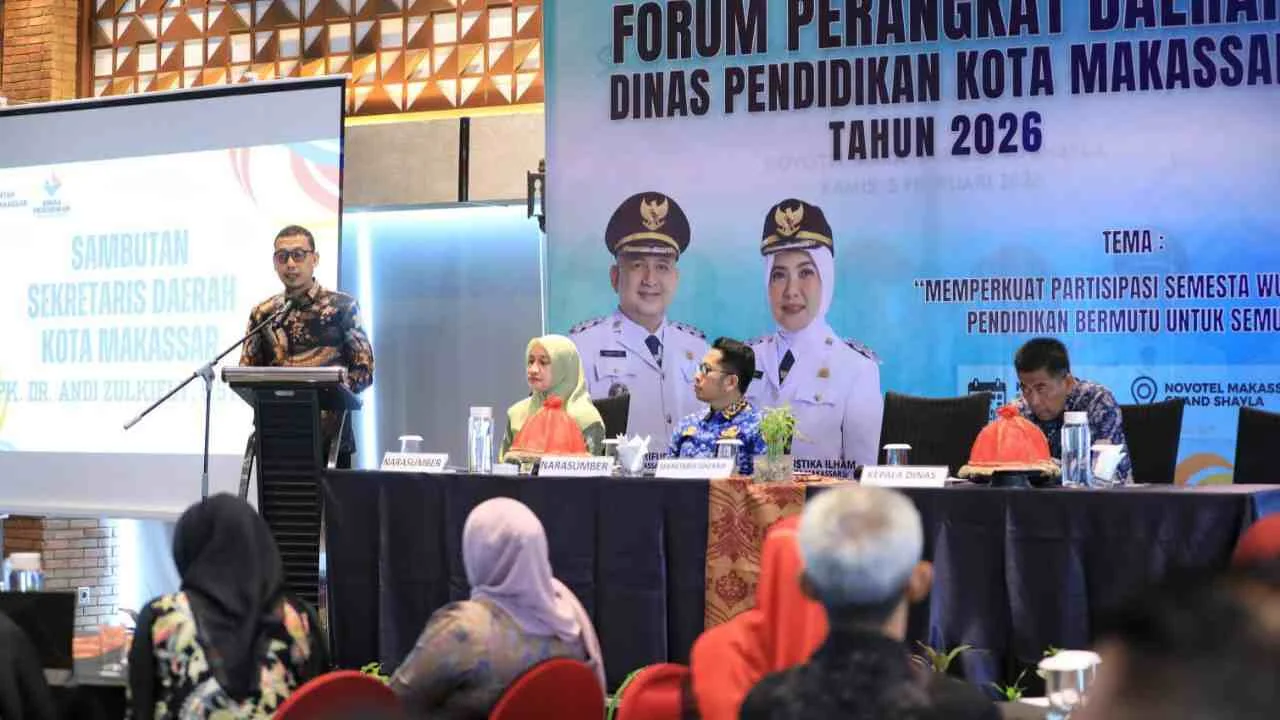 Sekda Makassar Tegaskan Forum Dinas Pendidikan Jadi Penentu Arah Program Pendidikan 2027