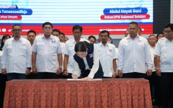 Perindo Sulsel Resmi Dipimpin Abdul Hayat Gani, Angela Tanoesoedibjo Hadir di Makassar