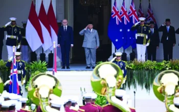 Presiden Prabowo Sambut PM Australia Anthony Albanese di Istana Merdeka