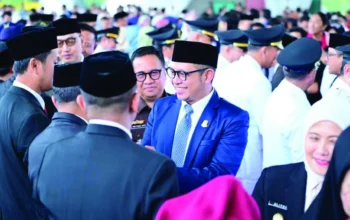 Ketua DPRD Makassar Supratman Hadiri Pelantikan 109 Pejabat Pemkot di Karebosi