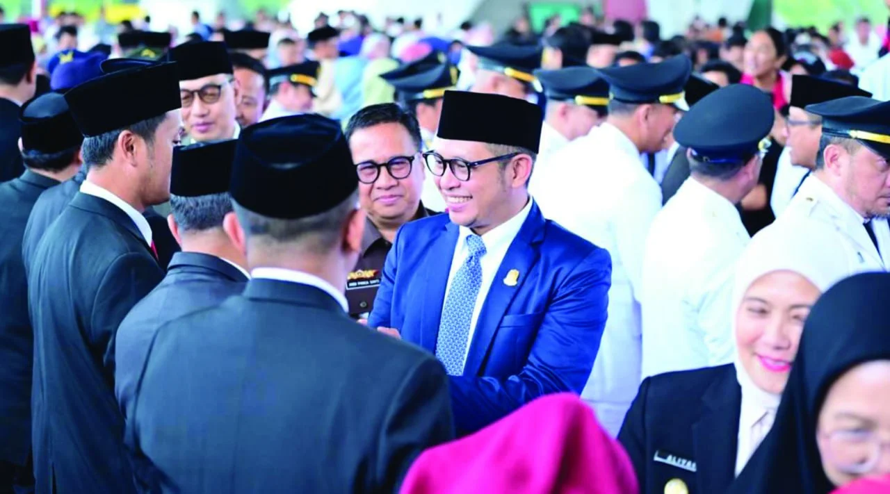 Ketua DPRD Makassar Supratman Hadiri Pelantikan 109 Pejabat Pemkot di Karebosi
