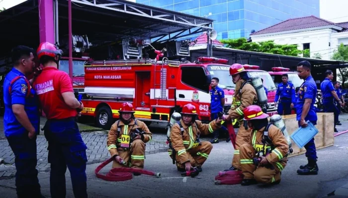 Damkarmat Makassar Gelar Technical Meeting Jelang Skill Competition Antar Peleton